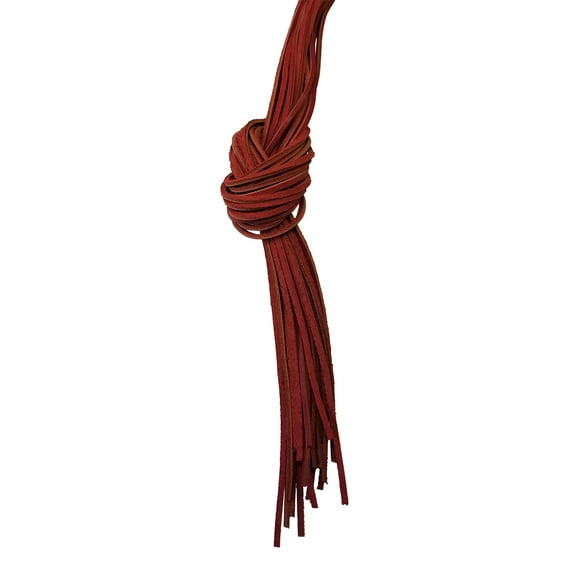 Red - 72" Bulk Genuine Leather Heavy Duty Boot Lace