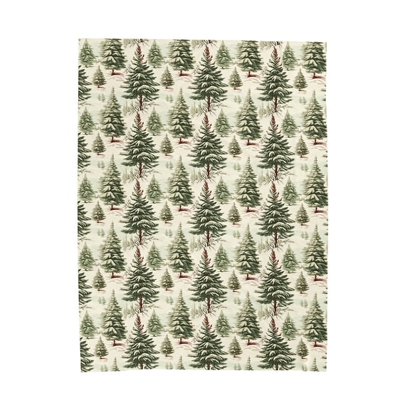 Cozy Vintage-Style Throw Blanket Featuring a Rustic Christmas Tree, Perfect for Holiday for home Decor