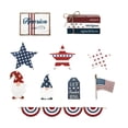 thumbnail image 2 of Nkmbld 13PC 4th of July Table Wooden Ornaments Patriotic Tiered Tray Decor Farmhouse Wooden Block Signs for Tabletop Decor Home Kitchen Office Desk Shelf, 2 of 8