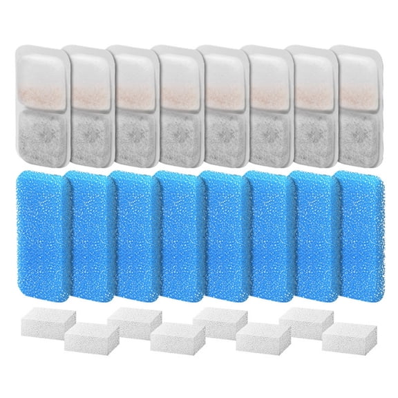 8/12/16 Pack Replacement Filters Rectangle Provide Refreshing Water for Pet Fountain Optimizes Your Pet Drinking Routine