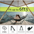 thumbnail image 5 of Tranquillo Universal Hammock with Stands Electro Static Coated Steel, Adjustable Foldable Hammock Stand with 2 Layered Polyester Net and Carry Bag for 2 Persons. Canvas - Grey, 5 of 5