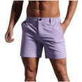 thumbnail image 2 of pstuiky Pantalones cortos cargo para hombre, Pantalones cortos casuales de moda para hombre, de color liso, con bolsillo y cintura elástica. Pantalones cortos de entrenamiento, 2 of 7