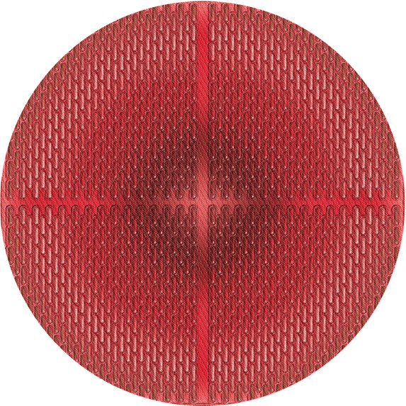 Ahgly Company Machine Washable Indoor Round Transitional Orange Area Rugs, 4' Round