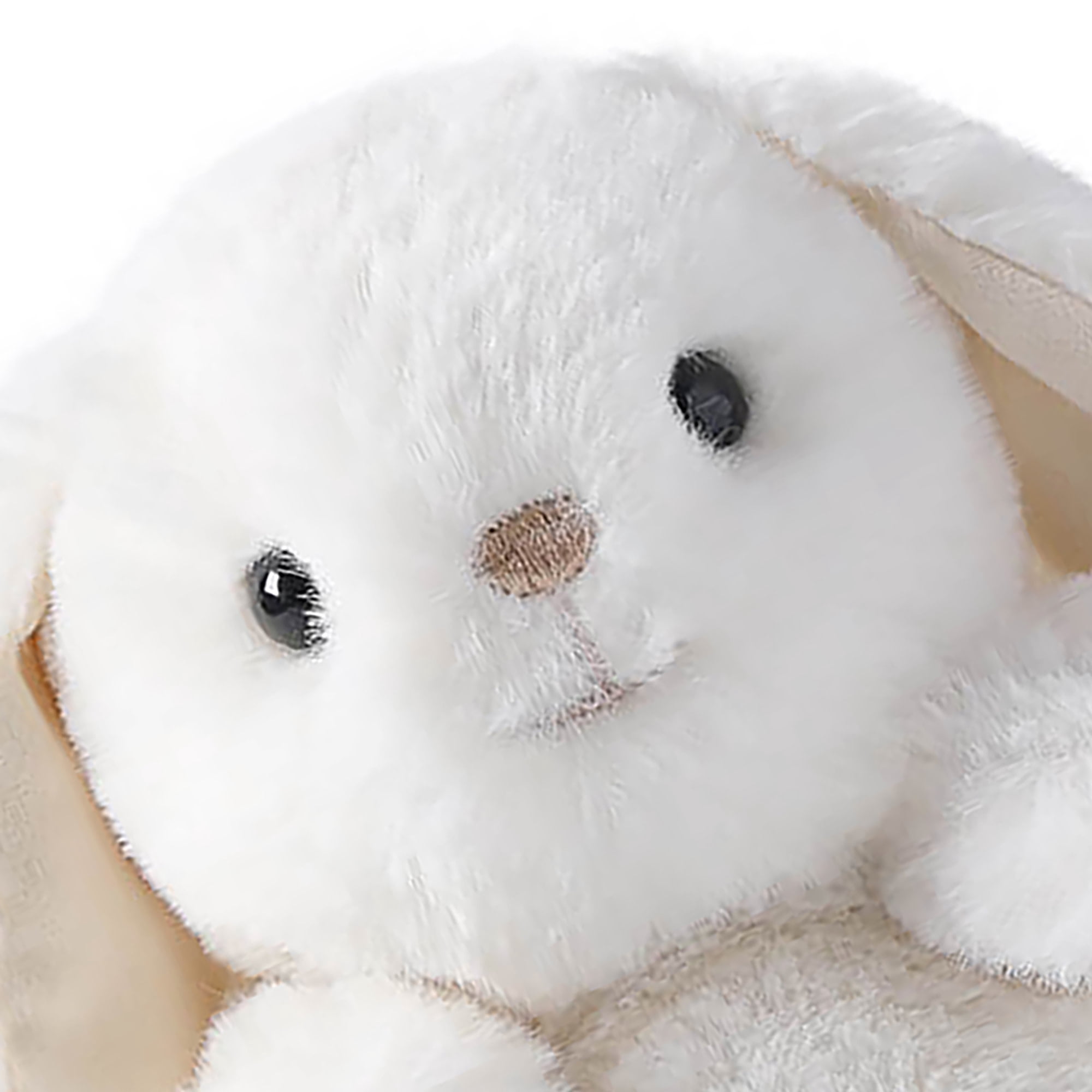 McHugs: Lazy Mini Comfort - Leveret Bunny - 6" White Stuffed Animal Plush, Soft Weighted Cuddle Toy, Cozy Comfort Play-Nap Companion, Baby-Toddler-Kid