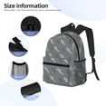 thumbnail image 5 of Haiem Party Shark Cute Lightweight Backpack for School, Classic Basic Water Resistant Casual Daypack for Travel with Bottle Side Pockets, 5 of 8