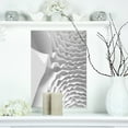 thumbnail image 1 of Fractal Curved White 3D Waves - Abstract Canvas Art Print, 1 of 3