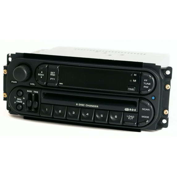 Restored 02-07 Jeep Chrysler Radio 22-10 AM FM 6 Disc CD Bluetooth RBQ Slider P56038622AJ (Refurbished)