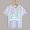 thumbnail image 5 of TZEWGL Tees For Toddler Soft Short Sleeve Crew Neck Letter Printed Blouse For Toddlers size 11-12T, 5 of 5