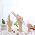 thumbnail image 3 of Coofit Wood Mannequin Movable Articulated Drawing Figurine Artist Hand Model Desk Decor, 3 of 5