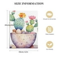thumbnail image 2 of PIKWEEK Canvas Wall Art for bedroom living room Canvas Prints Artwork bathroom Wall Decor Green plants Succulent cactus flower painting Framed Canvas Prints Tropical Plants Watercolor modern, 2 of 5