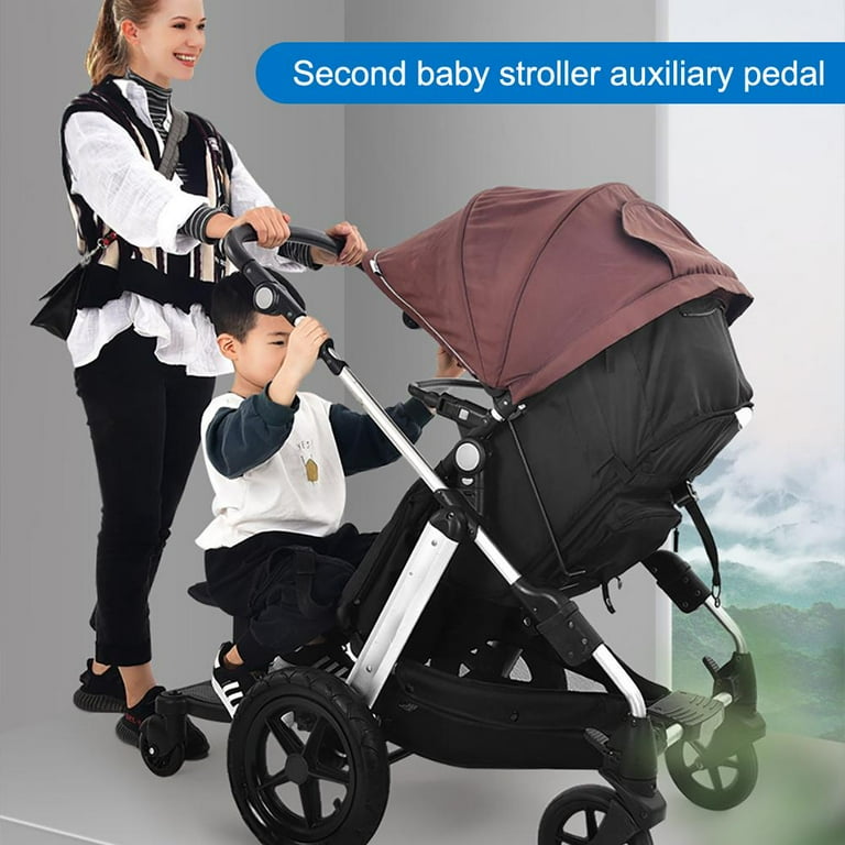 Universal Buggy Board with Seat Kiddy Board Buggy Stroller Board Standing Pedal Board Sec Adapter Pram Stroller J2E7 Walmart