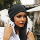 thumbnail image 2 of Gorra unisex Beanie Slouchy Macarena 2 Piezas Mujer Hombre Chemo Turbante gris, 2 of 5