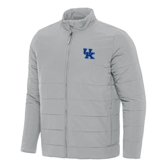 Men's Antigua Gray Kentucky Wildcats Swelter Full-Zip Puffer Jacket