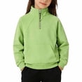 thumbnail image 2 of Girls Hoodies Size 7-8, Solid Soft Pullover Sweatshirts with Pocket Fall Winter Fashion Clothes for Girls with Thumb Hole, 2 of 5