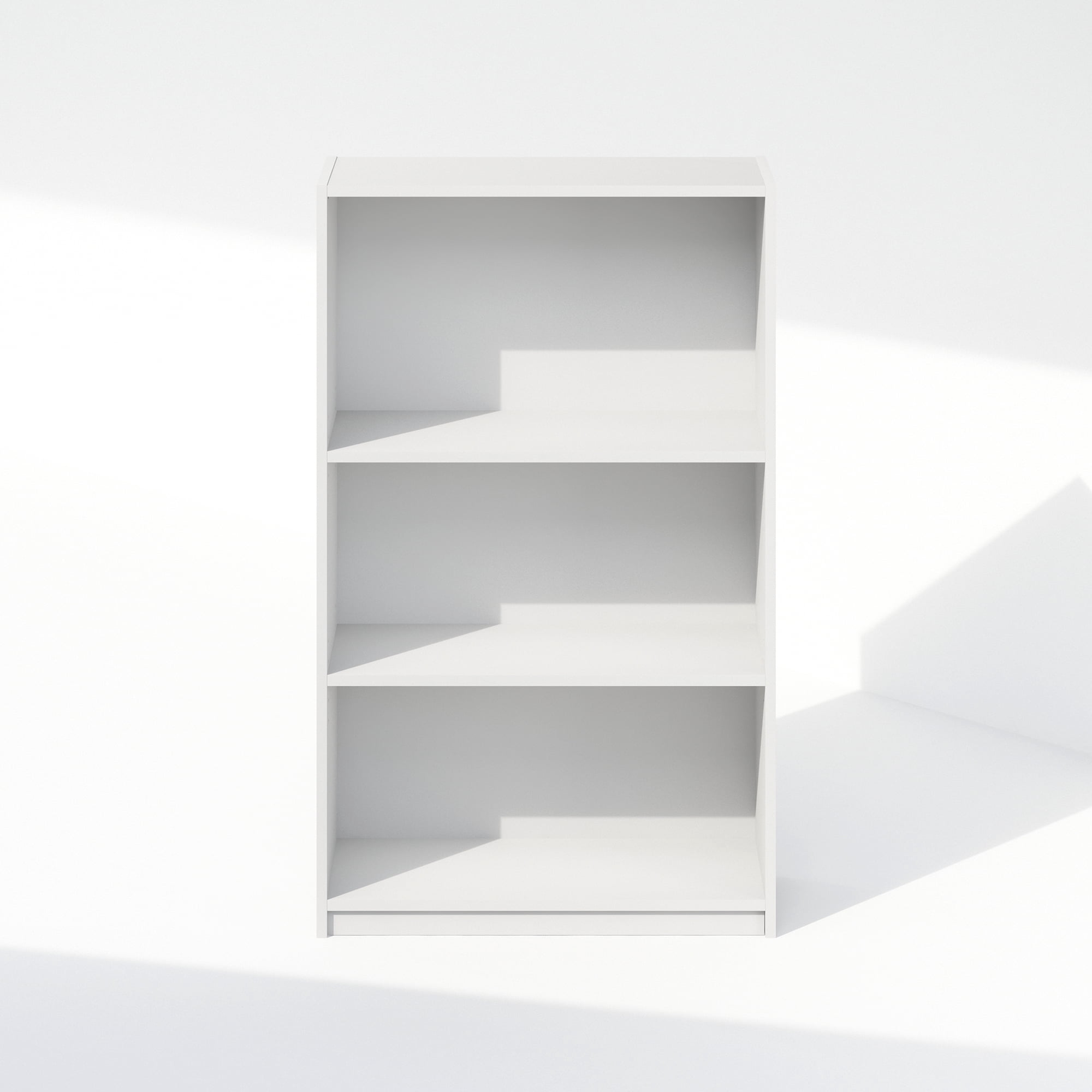 Furinno Reed 3-Tier Multipurpose Adjustable Shelf Clothing & Closet Storage Organization, White