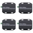 thumbnail image 1 of 4 Uds. Extensor IP Ethernet Sobre Kit de Red Coaxial HD Extensor de TransmisióN de Cable Coaxial EoC para CáMaras CCTV de Seguridad (A), 1 of 10
