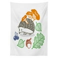 thumbnail image 3 of Ambesonne Hedgehog Tablecloth Rectangular Table Cover, Colorful Animal Food, 52"x70", Multicolor, 3 of 4