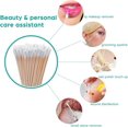 thumbnail image 6 of 200 PCS Long Wooden Cotton Swabs, Cleaning Cotton Sticks with Wood Handle for Oil Makeup Gun Applicators, Eye Ears Eyeshadow Brush and Remover Tool, Cutips Buds for Baby and Home Accessories, 6 of 10