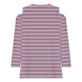 thumbnail image 5 of Styesk Chandails à Manches Longues pour Femmes, Chemise Tendance à Rayures, Tunique Ample à Col Rond, Chandail Décontracté à Imprimé Léopard, Chandail Doux et Léger, 5 of 5