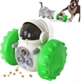 thumbnail image 1 of Pelota de golosinas para mascotas, juguete interactivo para perros, juguete para comer con equilibrio, pelota de alimentación lenta, alivia la ansiedad, para perros grandes y pequeños (verde), 1 of 5