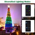 thumbnail image 2 of 6 Ft Christmas Tree Decoration Light RGB LED String Lamp Bluetooth APP Control and Remote Control, 2 of 9