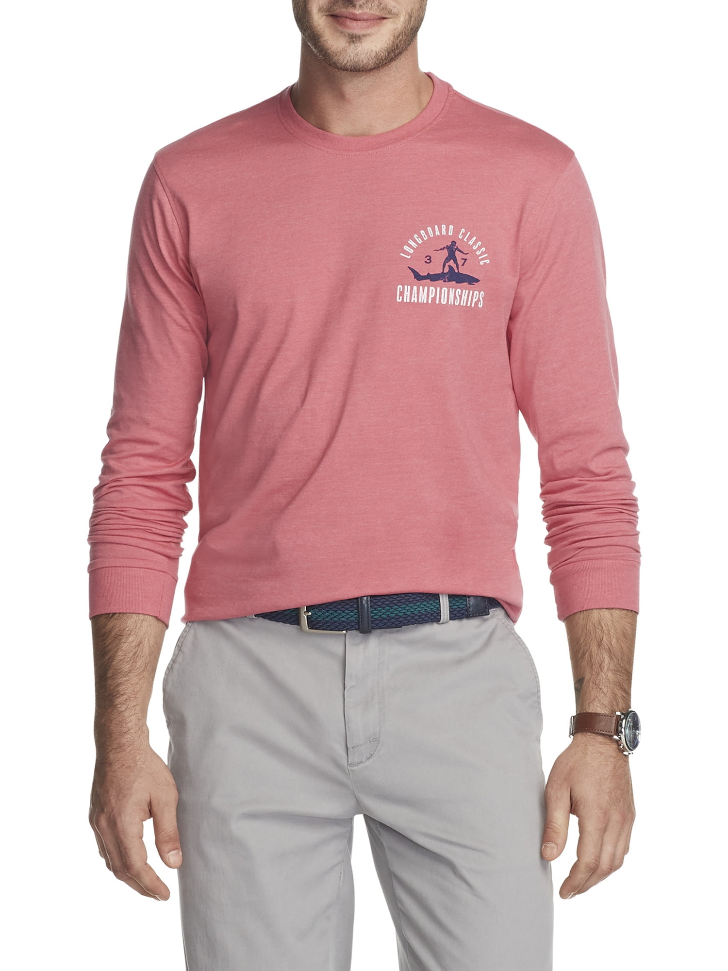 IZOD Men's Long Sleeve Graphic Tee 