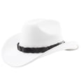 thumbnail image 1 of Western Style Outdoor Cowboy Hat Curved Brim For Travel Riding Adventure And Casual Everyday Wear, 1 of 3
