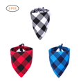 thumbnail image 1 of 3 Pcs Cotton Pet Bandana Scarf Checked Patterns Dog Triangle Bibs Triangle Lovely Dog Accessories, 1 of 8