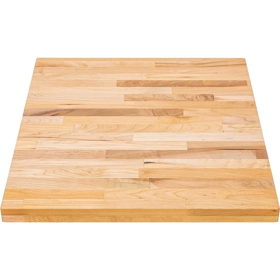 DuraSteel Butcher Block Work Bench Top - 30 x 24 x 1.5 In. Multi-Purpose Maple Slab for Coffee Table, Office Desk, Cutting Board, Bar Table - Natural Finish Table Top and Compatible Base Leg Units