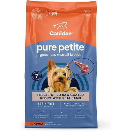 UPC: 0640461018833 | Canidae CANIDAE PURE Grain-Free Petite Small Breed Adult Raw Freeze-Dried Dog Food  Lamb  1 Each/4 lb