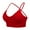 Red, variant on FYDUU Sports Bras for Women Cross Back Sport Bras Padded Strappy Criss Cross Cropped Bras For Workout Fitness Yoga Bra Push Up Comfort Bras