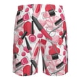 thumbnail image 6 of Kdxio Makeup Pattern Mens Casual Shorts - Drawstring Summer Beach Sports Shorts for Men, 6 of 9