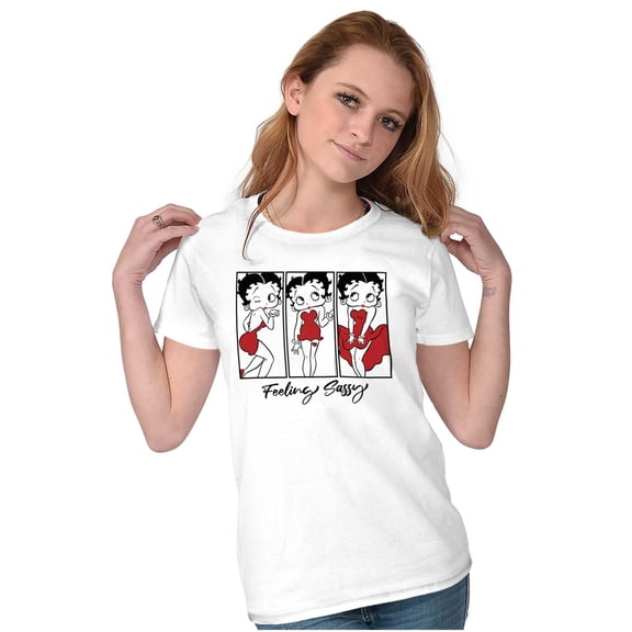 Betty Boop Feeling Sassy Cartoon Women's T Shirt Ladies Tee Brisco Brands S