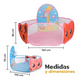 thumbnail image 2 of Alberca De Pelotas Piscina Corral Bebes Rosa Malubero Malu1399, 2 of 4