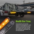 thumbnail image 4 of 2pc 16" 12 Amber LED Trailer Light Bar [Hazard + Sequential Turn Signal] [DOT FMVSS 108] [SAE I6P2] [IP67 Submersible] Running Side Marker Rear Trailer Tail Light Bar Motorcycle Utility Boat Trailer, 4 of 8
