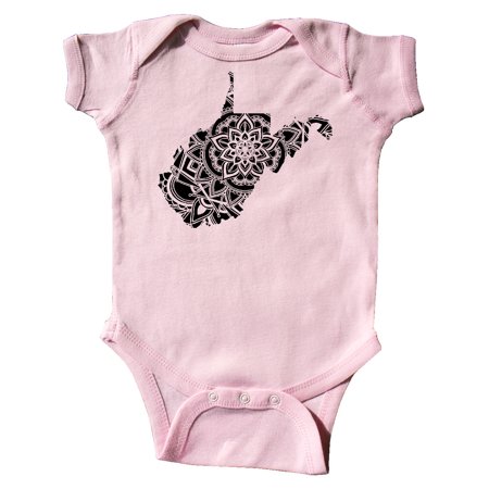 

Inktastic West Virginia Silhouette Mandala Gift Baby Boy or Baby Girl Bodysuit