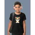 thumbnail image 2 of Corgi With Headsets T-Shirt Juniors -Image by Shutterstock,  Large, 2 of 4