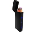 thumbnail image 1 of USB Plasma Lighter Flameless Electric Double ARC Dual Pulse Torch Rechargeable Lithium Power Battery (Infinity - Smooth Black), 1 of 6