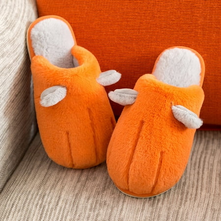 

Shldybc Women s Cotton Slippers Women s Winter Cotton Slippers Indoor Cat Paw Ears Warm Plush Shoes Outdoor Couple Cotton Slippers Home Decor Clearance