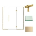 thumbnail image 4 of Transolid Ehtf70287610c-Bk Elizabeth 76" High X 70" Wide Hinged Semi Frameless Shower Door, 4 of 7