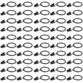 thumbnail image 1 of 50 Pack Metal Drapery Rings with Clips Curtain Rod Clips, Curtain Rings with Clips Black Decorative Drapery, Rings with Curtain Clips, Curtain Clip Rings, Drapery Clip Rings, 1 of 8