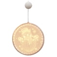 thumbnail image 2 of justharion 3D Hanging Light LED String Lamp Lighting Decoration Christmas Light for Home Bedroom Room Snowman, 2 of 6