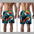 thumbnail image 3 of luoweisi Men's Beach Shorts Quick Dry Swim Trunks with Mesh Lining Toucan L, 3 of 5