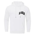 thumbnail image 5 of CUSTG Mens Autumn Winter Back Letter Printing Letter Oversize Loose Plus Size Hooded Pullover Sweatshirt Tops Long Sleeve Everyday Basic Streetwear, 5 of 7