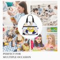 thumbnail image 6 of Lsque Sml Jeffy Pattern Lunch Bag ,Insulated Lunch Box, Small Leakproof Cooler Food Lunch Containers Reusable High Capacity Lunch Tote Bags, 6 of 6