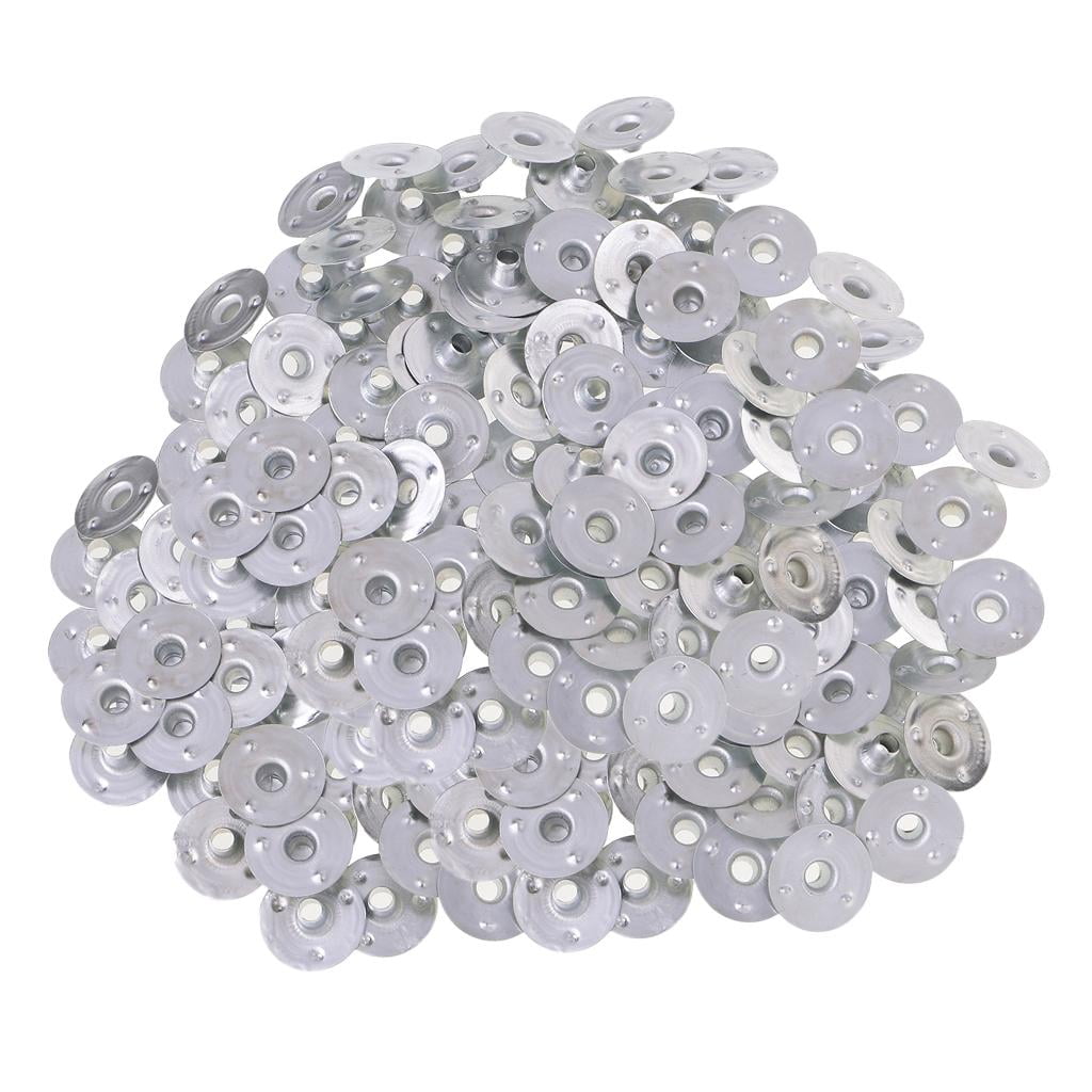 GUOOL 5- 500 Pieces Metal Candle Wick Sustainers Tabs Base for Candle Making 6 Pcs