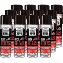 12 Pack-RustKote Quick Release Aerosol 12oz, Penetrating Oil. Corrosion Inhibitor. Loosens Rusted and Stuck mechanisms, loosens Rust/Metal Corrosion and Helps Release Stuck, Frozen, Rusted Metal Part