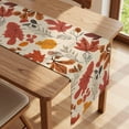 thumbnail image 2 of Fall Table Runner with Vibrant Maple Leaves,Thanksgiving harvests Farmhouse Style Autumn Table Decoration for Dining Party and Home Decor,108x13 inches, 2 of 6