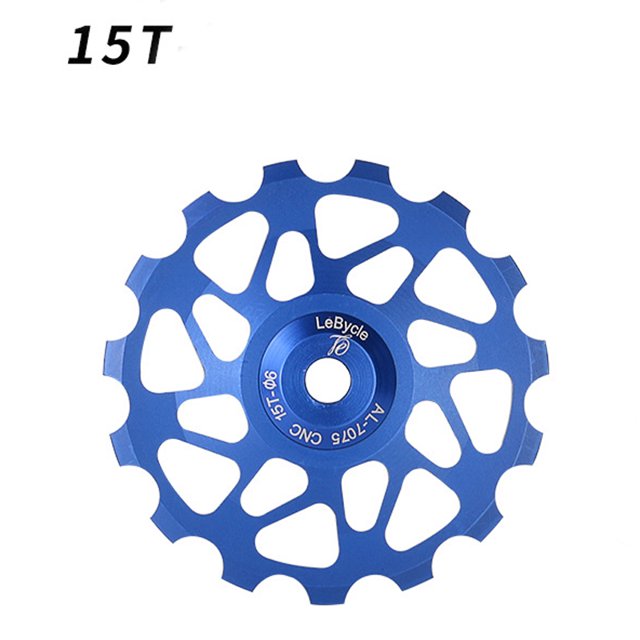 Rueda jockey con rodamiento de cambio trasero de bicicleta de carretera ZTTO 15T (biue) NikouMX Deportes