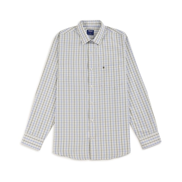 Camisa Yale para Hombre, Manga Larga Khaki Talla CH
